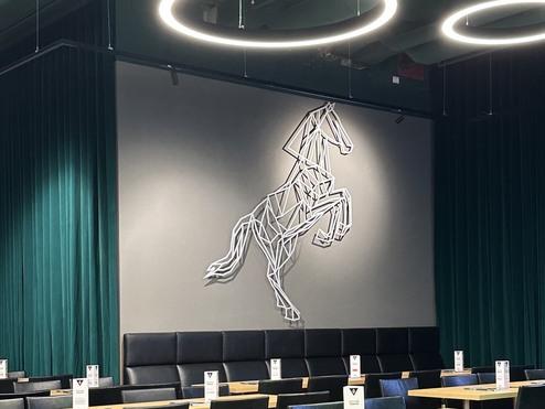 Wandbild/Wandskulptur Borussia-Fohlen
